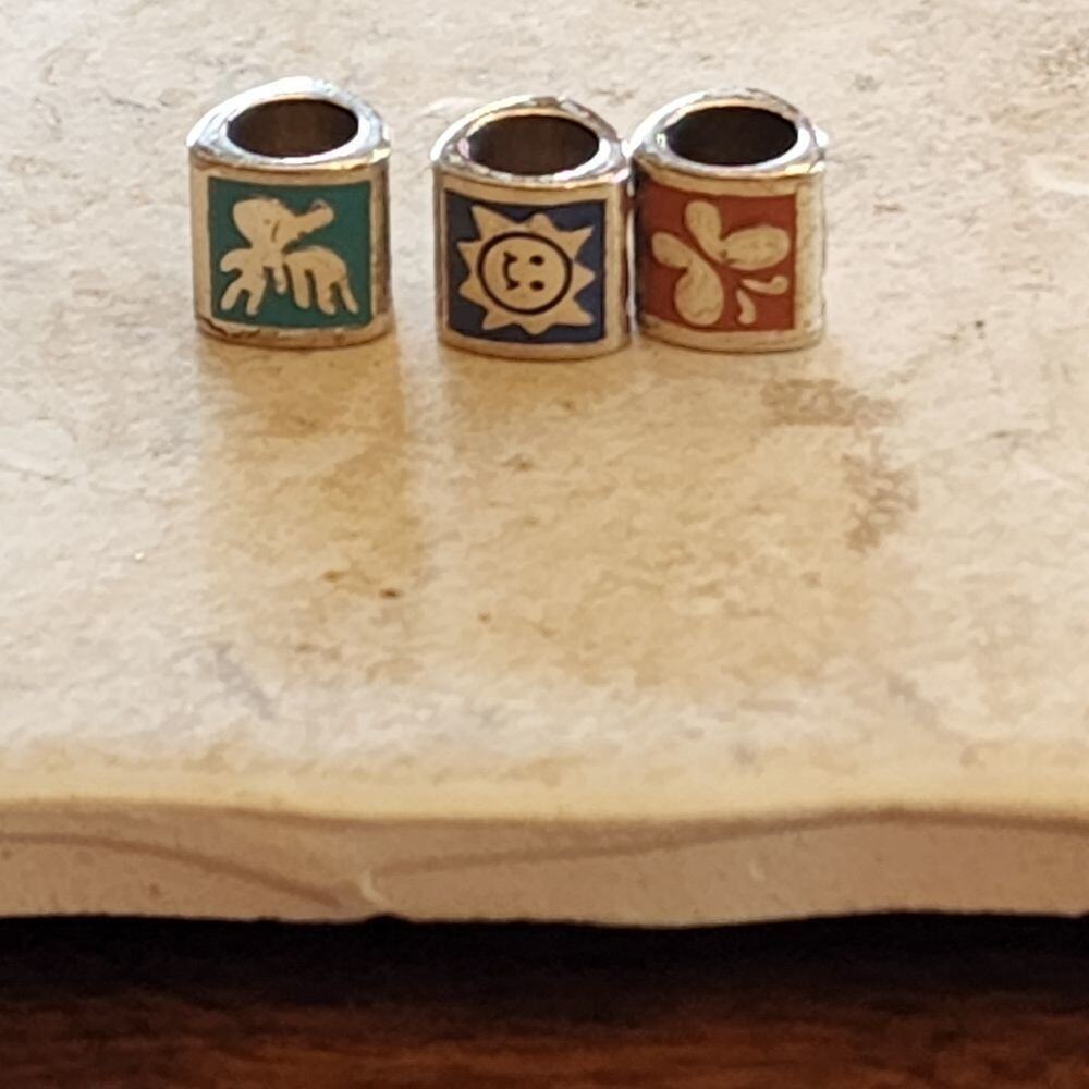 BRIGHTON enamel spacers‎ charms lot bundle set
